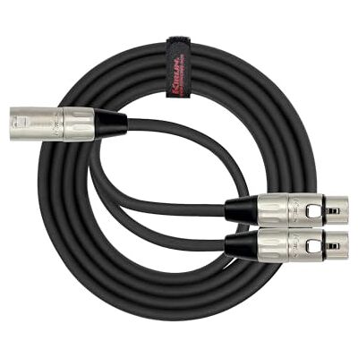 Kirlin Cable XLR macho a Dual XLR Hembra Cable Kirlin Cable XLR macho a Dual XLR Hembra Cable