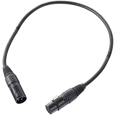 Pronomic Stage XFXM-0.5 Cable de Micrófono XLR 0, 5 m Negro, Longitud: 0 Conectores: XLR hembra 3 polos ? XLR macho 3 polos, Sección del conductor: 0, 226 mm², Color del revestimiento: negro Pronomic Stage XFXM-0.5 Cable de Micrófono XLR 0, 5 m Negro, Longitud: 0 Conectores: XLR hembra 3 polos ? XLR macho 3 polos, Sección del conductor: 0, 226 mm², Color del revestimiento: negro