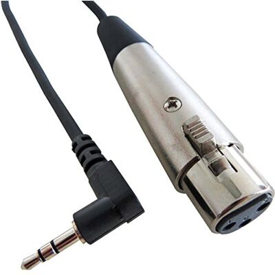 keepdrum Cable de audio de MC-025XJ 0,3 m XLR hembra, minijack de 3,5 mm para cámaras keepdrum Cable de audio de MC-025XJ 0,3 m XLR hembra, minijack de 3,5 mm para cámaras