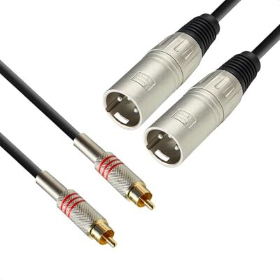 Ibiza CM5RXF-2 Cable 2 RCA macho a 2 XLR hembra 5m Ibiza CM5RXF-2 Cable 2 RCA macho a 2 XLR hembra 5m