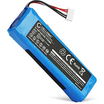 CELLONIC Batería Compatible con JBL Charge 2, Charge 2 Plus, GSP1029102 6000mAh, 3.7V, Litio Polímero para JBL Charge 3 (2015), GSP1029102R, P763098, GSP1023102 CELLONIC Batería Compatible con JBL Charge 2, Charge 2 Plus, GSP1029102 6000mAh, 3.7V, Litio Polímero para JBL Charge 3 (2015), GSP1029102R, P763098, GSP1023102