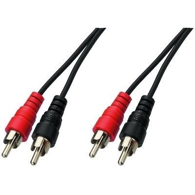 MONACOR 06,6730 cable 2x RCA macho / 2x RCA macho 10m MONACOR 06,6730 cable 2x RCA macho / 2x RCA macho 10m