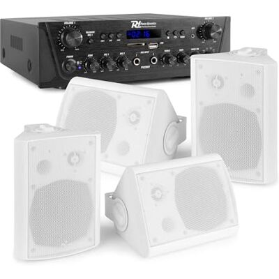 Power Dynamics Sistema 4 Altavoces Altavoz de instalación Color Blanco Power Dynamics Sistema 4 Altavoces Altavoz de instalación Color Blanco