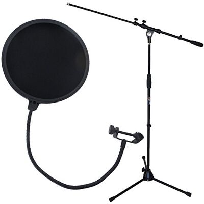 keepdrum ms106 Micrófono Soporte Trípode + emh019 Pop Protección de 2 capas Nailon Pantalla Pop Filtro Pop Killer keepdrum ms106 Micrófono Soporte Trípode + emh019 Pop Protección de 2 capas Nailon Pantalla Pop Filtro Pop Killer