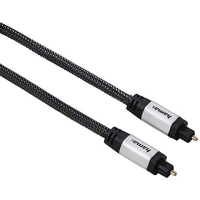 Hama Cable de audio de fibra óptica, conector ODT (Toslink, text., 2,0 m) Hama Cable de audio de fibra óptica, conector ODT (Toslink, text., 2,0 m)