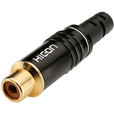 Hicon RCA Female Phono white coded Jack by Sommer Cable Hicon RCA Female Phono white coded Jack by Sommer Cable
