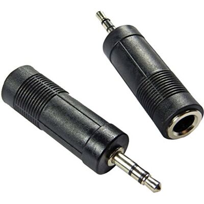 keepdrum ada074 de audio adaptador 6,3 mm hembra a 3,5 mm conector estéreo de 2 unidades) keepdrum ada074 de audio adaptador 6,3 mm hembra a 3,5 mm conector estéreo de 2 unidades)