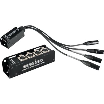 Pronomic NetCore SB-3F/SP-3M Set, Stagebox, Conector RJ45 etherCON Stagebox con 4 conectores XLR (hembra), Dimensiones carcasa: 180 x 53 x 50 mm, Peso: aprox. 440 g, Cable, Tecnología Genial Pronomic NetCore SB-3F/SP-3M Set, Stagebox, Conector RJ45 etherCON Stagebox con 4 conectores XLR (hembra), Dimensiones carcasa: 180 x 53 x 50 mm, Peso: aprox. 440 g, Cable, Tecnología Genial