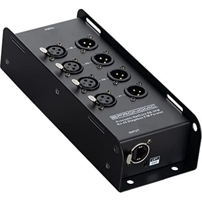Pronomic NetCore SB-3FM Multicore-Stagebox F/M Paralelo, Peso: aprox. 775 g Stagebox con 4 conectores XLR (hembra), 4 conectores XLR (macho) y 2x conector RJ45, Solución multicore sencilla, 3 mm Pronomic NetCore SB-3FM Multicore-Stagebox F/M Paralelo, Peso: aprox. 775 g Stagebox con 4 conectores XLR (hembra), 4 conectores XLR (macho) y 2x conector RJ45, Solución multicore sencilla, 3 mm