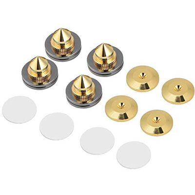 VBESTLIFE 4 Piezas de Clavijas de Altavoz de 28x25 mm, Altavoz de Alta fidelidad AMP CD Cono Soporte Pies Base Pads VBESTLIFE 4 Piezas de Clavijas de Altavoz de 28x25 mm, Altavoz de Alta fidelidad AMP CD Cono Soporte Pies Base Pads