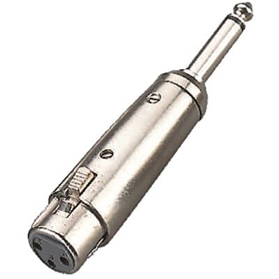 Soundsation Adaptador SADA06-1 XLR hembra Jack 6.3mm macho Soundsation Adaptador SADA06-1 XLR hembra Jack 6.3mm macho
