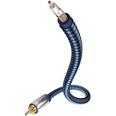 in-akustik inakustik 00 Cable de subwoofer mono premium para graves potentes y dinámicos gracias a un alto contenido de cobre 2,0 m en azul/plata doble apantallamiento – conector de metal – moderno in-akustik inakustik 00 Cable de subwoofer mono premium para graves potentes y dinámicos gracias a un alto contenido de cobre 2,0 m en azul/plata doble apantallamiento – conector de metal – moderno