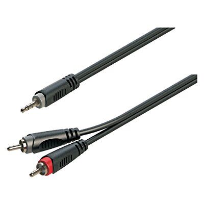 Soundsation – Cable adaptador (Jack 3,5 estéreo – 2 RCA macho/5 mt) Soundsation – Cable adaptador (Jack 3,5 estéreo – 2 RCA macho/5 mt)