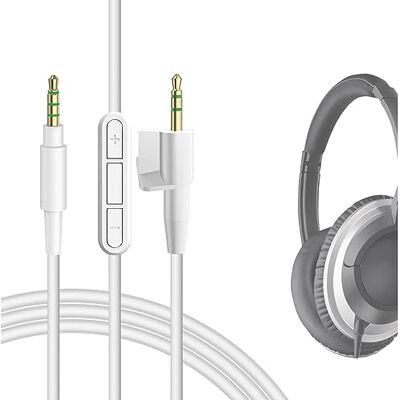 GEEKRIA Cable de audio con micrófono compatible con Bose Around-Ear AE2, AE2i, AE2w, cable de repuesto estéreo de 2,5 mm Aux con micrófono en línea y control de volumen (5,6 ft/1,7 m) GEEKRIA Cable de audio con micrófono compatible con Bose Around-Ear AE2, AE2i, AE2w, cable de repuesto estéreo de 2,5 mm Aux con micrófono en línea y control de volumen (5,6 ft/1,7 m)
