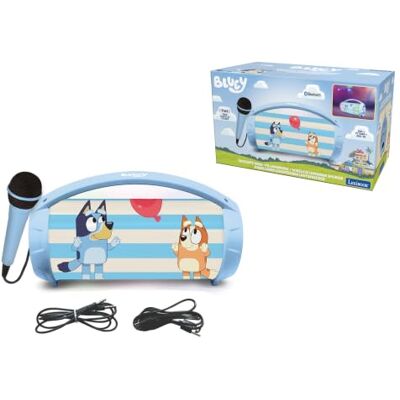 LEXIBOOK , Bluey, Altavoz con luz Bluetooth y Micrófono, Azul, Altavoz con luz Bluetooth 5.0 y micrófono, luces multicolor, emparejamiento TWS, USB, SD TF, entrada auxiliar, recargable. LEXIBOOK , Bluey, Altavoz con luz Bluetooth y Micrófono, Azul, Altavoz con luz Bluetooth 5.0 y micrófono, luces multicolor, emparejamiento TWS, USB, SD TF, entrada auxiliar, recargable.