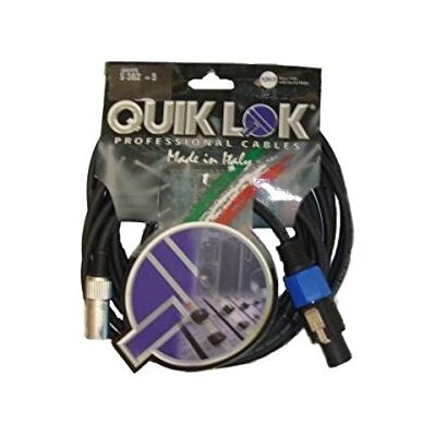 QUIK LOK Quik Loc Cable de altavoz para escenario y estudio () QUIK LOK Quik Loc Cable de altavoz para escenario y estudio ()