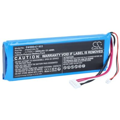 vhbw Batería Recargable Compatible con JBL Pulse 3 Altavoces cajas acústicas, bafles (5800 mAh, 3,7 V, polímero de litio) vhbw Batería Recargable Compatible con JBL Pulse 3 Altavoces cajas acústicas, bafles (5800 mAh, 3,7 V, polímero de litio)