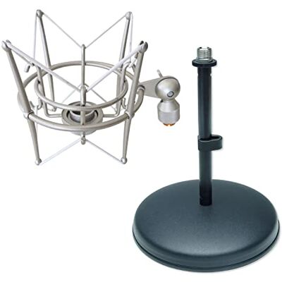keepdrum MS089 Micrófono con Soporte para G-Track y Trípode de Mesa MS032 keepdrum MS089 Micrófono con Soporte para G-Track y Trípode de Mesa MS032