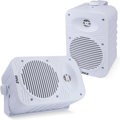 Pyle Altavoces 500V, Interiores y Exteriores, A Prueba de Agua, 2 vias con bocina de 5.25”, Tweeter de ½, para el hogar, Barco, Zona Marina, Terraza, Patio o Piscina Pyle Altavoces 500V, Interiores y Exteriores, A Prueba de Agua, 2 vias con bocina de 5.25”, Tweeter de ½, para el hogar, Barco, Zona Marina, Terraza, Patio o Piscina