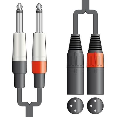 Citronic Chord 26J-2XM150 Cable mono (1,5 m, 2 x 6,3 mm, 2 conectores XLRM) Citronic Chord 26J-2XM150 Cable mono (1,5 m, 2 x 6,3 mm, 2 conectores XLRM)