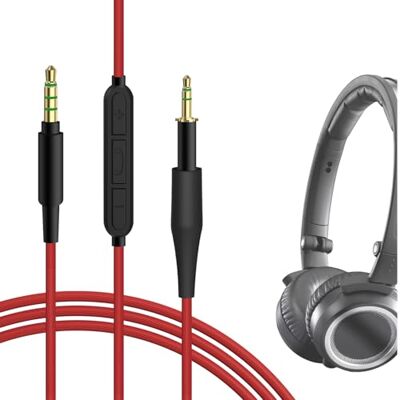 GEEKRIA Cable de audio micrófono, compatible con auriculares AKG K450, K451, K452, Q460, K480, cable estéreo auxiliar de 2,5 mm de repuesto con micrófono en línea y control de volumen (4 ft GEEKRIA Cable de audio micrófono, compatible con auriculares AKG K450, K451, K452, Q460, K480, cable estéreo auxiliar de 2,5 mm de repuesto con micrófono en línea y control de volumen (4 ft