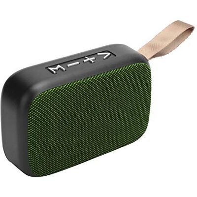 VBESTLIFE Altavoz Bluetooth, Subwoofer estéreo inalámbrico, Mini Reproductor de música USB portátil, con Radio FM, Llamadas Manos Libres, Interior/Exterior(Verde) VBESTLIFE Altavoz Bluetooth, Subwoofer estéreo inalámbrico, Mini Reproductor de música USB portátil, con Radio FM, Llamadas Manos Libres, Interior/Exterior(Verde)