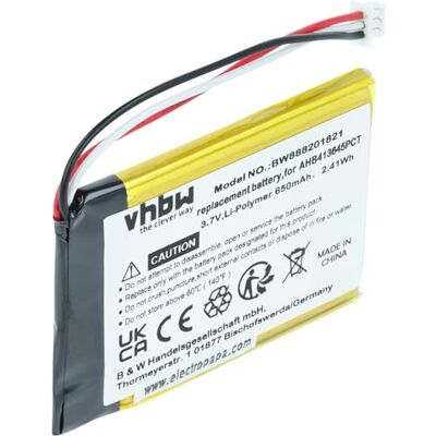 vhbw Batería reemplaza Sennheiser 507271-88 AHB413645PCT para auriculares inalámbricos, cascos (650 mAh, 3,7 V, Li-poli) vhbw Batería reemplaza Sennheiser 507271-88 AHB413645PCT para auriculares inalámbricos, cascos (650 mAh, 3,7 V, Li-poli)