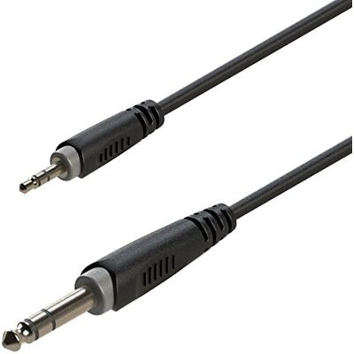 Soundsation Cavo adattatore 3.5mm Jack maschio STEREO 6.3mm Jack maschio STEREO / 1.5mt Soundsation Cavo adattatore 3.5mm Jack maschio STEREO 6.3mm Jack maschio STEREO / 1.5mt