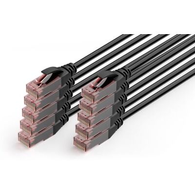 Digitus Cable de red para exteriores Cat 6 – 10 m – 10 unidades – 1 Gbit/s Digitus Cable de red para exteriores Cat 6 – 10 m – 10 unidades – 1 Gbit/s