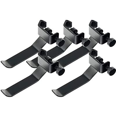 Pronomic HH1 Soporte Para Auriculares Negro Set De 5, Material: acero Soporte para auriculares para soportes de micrófono, Compatible con trípodes de hasta 25 mm de diámetro, Longitud: 120 mm Pronomic HH1 Soporte Para Auriculares Negro Set De 5, Material: acero Soporte para auriculares para soportes de micrófono, Compatible con trípodes de hasta 25 mm de diámetro, Longitud: 120 mm