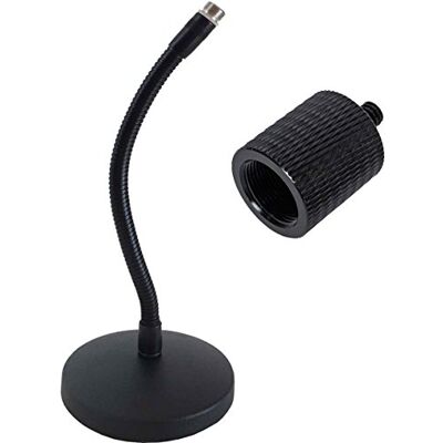keepdrum Trípode de mesa con cuello de cisne SH01 + adaptador de rosca SA de 5/8 pulgadas hembra a 1/4 pulgadas macho keepdrum Trípode de mesa con cuello de cisne SH01 + adaptador de rosca SA de 5/8 pulgadas hembra a 1/4 pulgadas macho