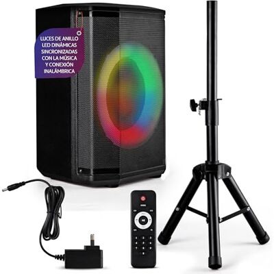 Pyle Altavoz Grande, Bluetooth, Portátil, Sistema True Wireless Stereo, con Bolsa de Transporte y Tripode Pyle Altavoz Grande, Bluetooth, Portátil, Sistema True Wireless Stereo, con Bolsa de Transporte y Tripode