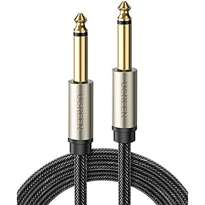 UGREEN Cable Jack 6.3 Macho a Macho, Profesional Cable Jack 6.35 para Guitarra Eléctrica, Trenzado de Nylon Instrumento Mono Cable Audio Jack 6.35 Compatible con Amplificador, Bajo,Teclados, 2Metros UGREEN Cable Jack 6.3 Macho a Macho, Profesional Cable Jack 6.35 para Guitarra Eléctrica, Trenzado de Nylon Instrumento Mono Cable Audio Jack 6.35 Compatible con Amplificador, Bajo,Teclados, 2Metros