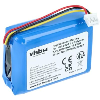vhbw Batería recargable compatible con Philips Fidelio HTL9300 altavoces cajas acústicas, bafles (2500 mAh, 7,4 V, polímero de litio) vhbw Batería recargable compatible con Philips Fidelio HTL9300 altavoces cajas acústicas, bafles (2500 mAh, 7,4 V, polímero de litio)