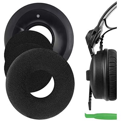 GEEKRIA Confort Velour Reemplazo Almohadillas para Sennheiser HD25-1, HD25, HD25SP, 25SP-II Almohadillas para Auriculares, Piezas de reparación de Almohadillas para Auriculares (Negro) GEEKRIA Confort Velour Reemplazo Almohadillas para Sennheiser HD25-1, HD25, HD25SP, 25SP-II Almohadillas para Auriculares, Piezas de reparación de Almohadillas para Auriculares (Negro)