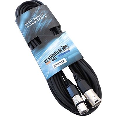 keepdrum MC de 001 x x Micrófono Cable 10 m XLR Male – XLR Female keepdrum MC de 001 x x Micrófono Cable 10 m XLR Male – XLR Female