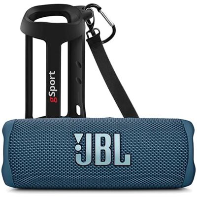 JBL FLIP 6 Paquete de altavoces portátiles impermeables con funda de silicona gSport (azul) JBL FLIP 6 Paquete de altavoces portátiles impermeables con funda de silicona gSport (azul)