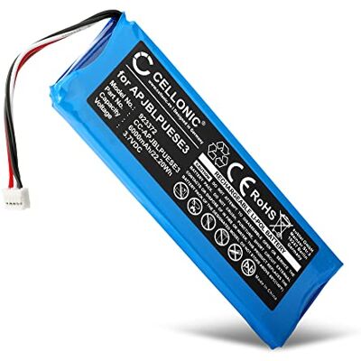 CELLONIC Batería Compatible con JBL Pulse 3, 2017DJ1714, APJBLPUESE3 6000mAh, 3.7V, Litio Polímero para JBL P5542100-P CELLONIC Batería Compatible con JBL Pulse 3, 2017DJ1714, APJBLPUESE3 6000mAh, 3.7V, Litio Polímero para JBL P5542100-P