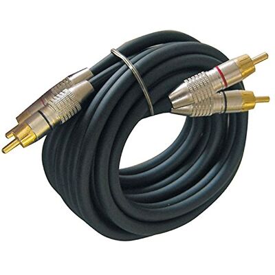 Dynavox cable estéreo RCA, contactos chapados en oro, adecuado para dispositivos de audio con conectores RCA como amplificadores, reproductores de CD, receptores AV, color negro/rojo, longitud 1.5m Dynavox cable estéreo RCA, contactos chapados en oro, adecuado para dispositivos de audio con conectores RCA como amplificadores, reproductores de CD, receptores AV, color negro/rojo, longitud 1.5m