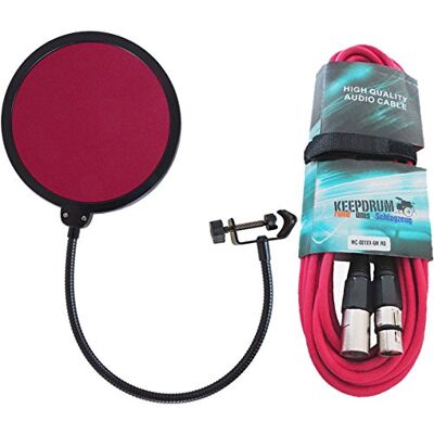 keepdrum emh019rd Pop – Rojo + Micrófono Cable 6 m rojo keepdrum emh019rd Pop – Rojo + Micrófono Cable 6 m rojo