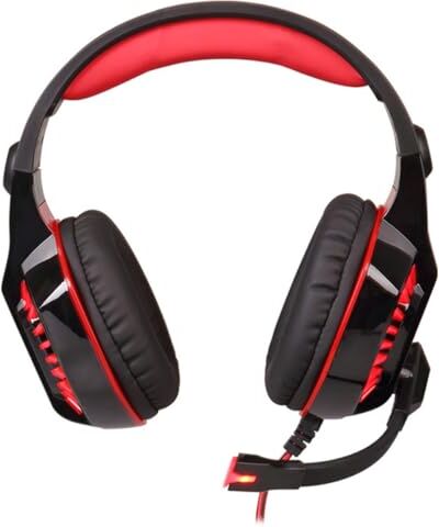 OSALADI 2 Piezas Auricular para Juegos Auriculares inalámbricos Auriculares para Musica Auriculares USB-c Auriculares para Juegos Auriculares Gaming con luz LED dirigió Rojo