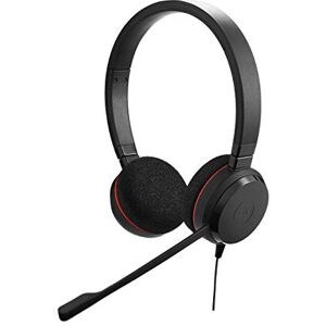 Jabra Evolve 20 UC Auriculares estéreo con Cable/Auriculares de música (Embalaje minorista de Estados Unidos), Color Negro Jabra Evolve 20 UC Auriculares estéreo con Cable/Auriculares de música (Embalaje minorista de Estados Unidos), Color Negro