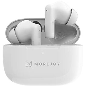 MoreJoy Auriculares Bluetooth MJ111, Auriculares inalámbricos CSC 3.0 autoaprendizaje ENC Aislamiento de Ruido, Perfil de Sonido cristalino, batería de 22 Horas, protección de Agua IPX4, Carga con MoreJoy Auriculares Bluetooth MJ111, Auriculares inalámbricos CSC 3.0 autoaprendizaje ENC Aislamiento de Ruido, Perfil de Sonido cristalino, batería de 22 Horas, protección de Agua IPX4, Carga con