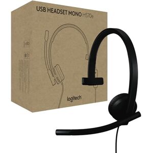 Logitech H570e, Auriculares USB con micrófono para PC y Mac, Auriculares con Cable USB-A Mono, cancelación de Ruido y Controles Integrados en el Cable, para Microsoft Teams, Negro Logitech H570e, Auriculares USB con micrófono para PC y Mac, Auriculares con Cable USB-A Mono, cancelación de Ruido y Controles Integrados en el Cable, para Microsoft Teams, Negro