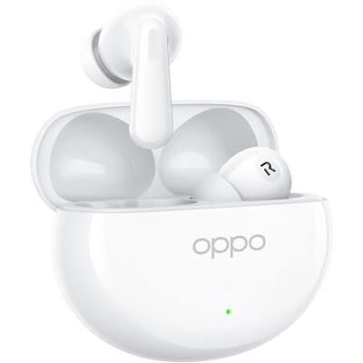 Oppo Enco Air4 True Wireless oordopjes, Bluetooth 5.4 in-Ear hoofdtelefoon Stereo, 43 uur speeltijd, 32 dB ruisonderdrukking, Dual-Mic AI Clear Call, transparantiemodus, diepe Bas, IP55, Silky White Oppo Enco Air4 True Wireless oordopjes, Bluetooth 5.4 in-Ear hoofdtelefoon Stereo, 43 uur speeltijd, 32 dB ruisonderdrukking, Dual-Mic AI Clear Call, transparantiemodus, diepe Bas, IP55, Silky White