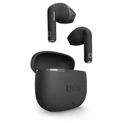 SBS Go Pods TWS Auriculares Semi In-Ear True Wireless Stereo, Estuche de Carga, Micrófono Integrado, Controles Táctiles, para Smartphone, Tablet, Laptop, 12h de Reproducción, Negro SBS Go Pods TWS Auriculares Semi In-Ear True Wireless Stereo, Estuche de Carga, Micrófono Integrado, Controles Táctiles, para Smartphone, Tablet, Laptop, 12h de Reproducción, Negro