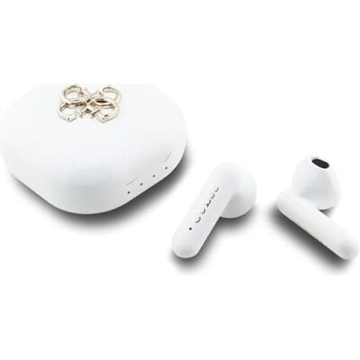 CG MOBILE Guess Auriculares con logotipo metálico TWS 4G (blanco) CG MOBILE Guess Auriculares con logotipo metálico TWS 4G (blanco)
