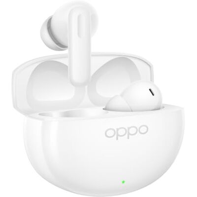 Oppo Enco Air5 Auriculares Bluetooth 6.1 52dB ANC 12mm 54h, Glossy White IP55, 4,3g cada uno, 10min carga=11h, llamadas IA 3 micrófonos, conexión doble dispositivo, Alive Audio. Oppo Enco Air5 Auriculares Bluetooth 6.1 52dB ANC 12mm 54h, Glossy White IP55, 4,3g cada uno, 10min carga=11h, llamadas IA 3 micrófonos, conexión doble dispositivo, Alive Audio.
