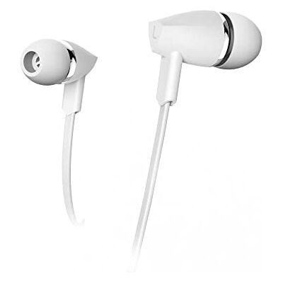 Hama Auriculares Joy, in-Ear Micrófono, Cable Plano, Blanco Hama Auriculares Joy, in-Ear Micrófono, Cable Plano, Blanco