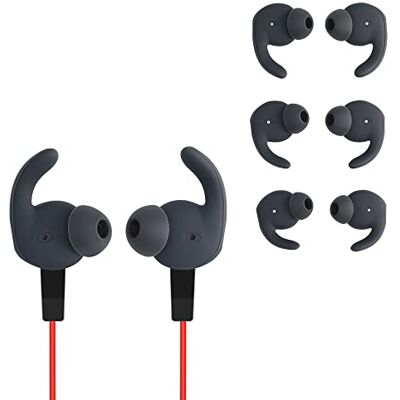 kwmobile Set 3 Protectores de Auriculares Compatible con Huawei AM61 xSport 3X Silicona Protectora de audífonos Gris kwmobile Set 3 Protectores de Auriculares Compatible con Huawei AM61 xSport 3X Silicona Protectora de audífonos Gris